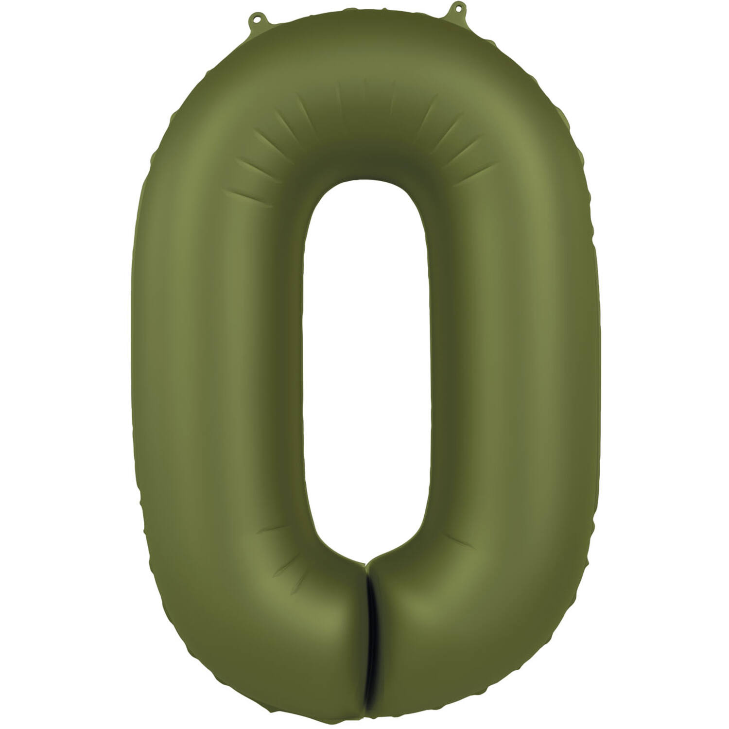 Folienzahl 0 olivegrün ultra matt 34 in / 86cm mit Helium und Gewicht