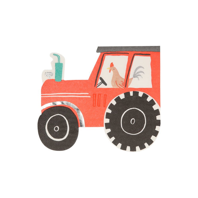 Servietten Traktor